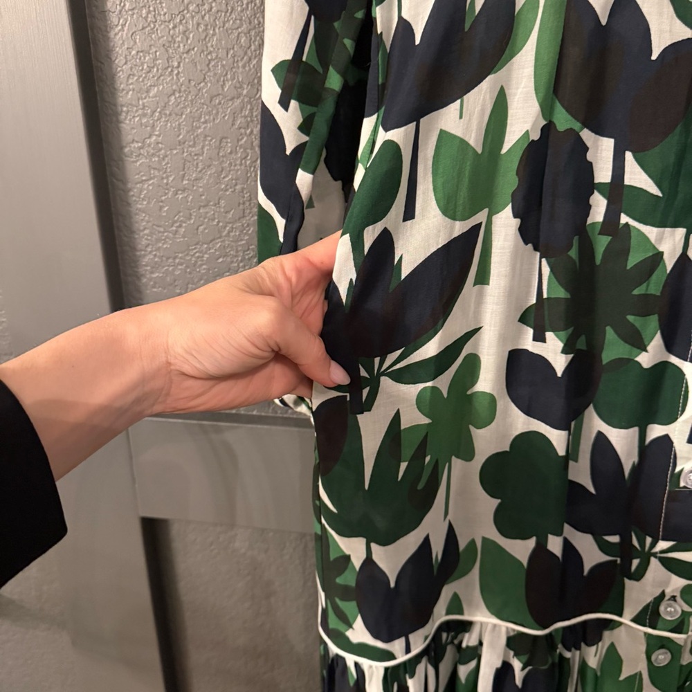 CRISTINA A BEAUTIFUL LIFE • MAI-44 floral long sleeve maxi dress - Small - Picture 12 of 14